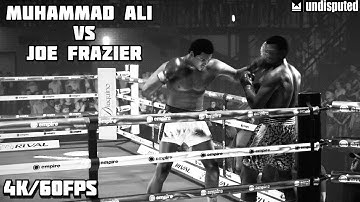 Undisputed (ESBC) | Muhammad Ali Vs Joe Frazier In Black And White | 4K/60fps