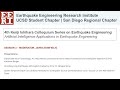 Artificial Intelligence Applications in Earthquake Engineering, Session 3 (4th Ishihara Colloquium)