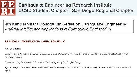 Artificial Intelligence Applications in Earthquake Engineering, Session 3 (4th Ishihara Colloquium)