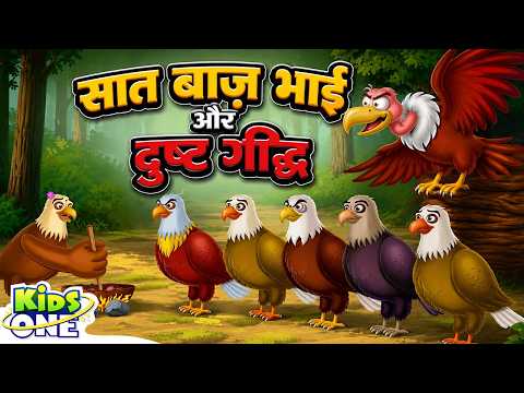 सात बाज़ भाई और दुष्ट गिद्ध | Seven Eagle Brothers and Evil Vulture | Hindi Stories @KidsOneHindi ​