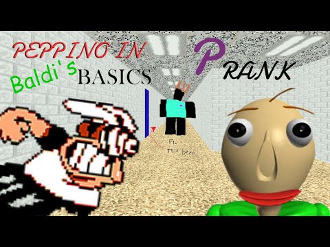 Baldi's Basics but it's a Roblox game and Peppino is the main character (S  rank with 11447 points) 