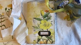 Make a junk journal with me 3 - page decoration and pockets part 1