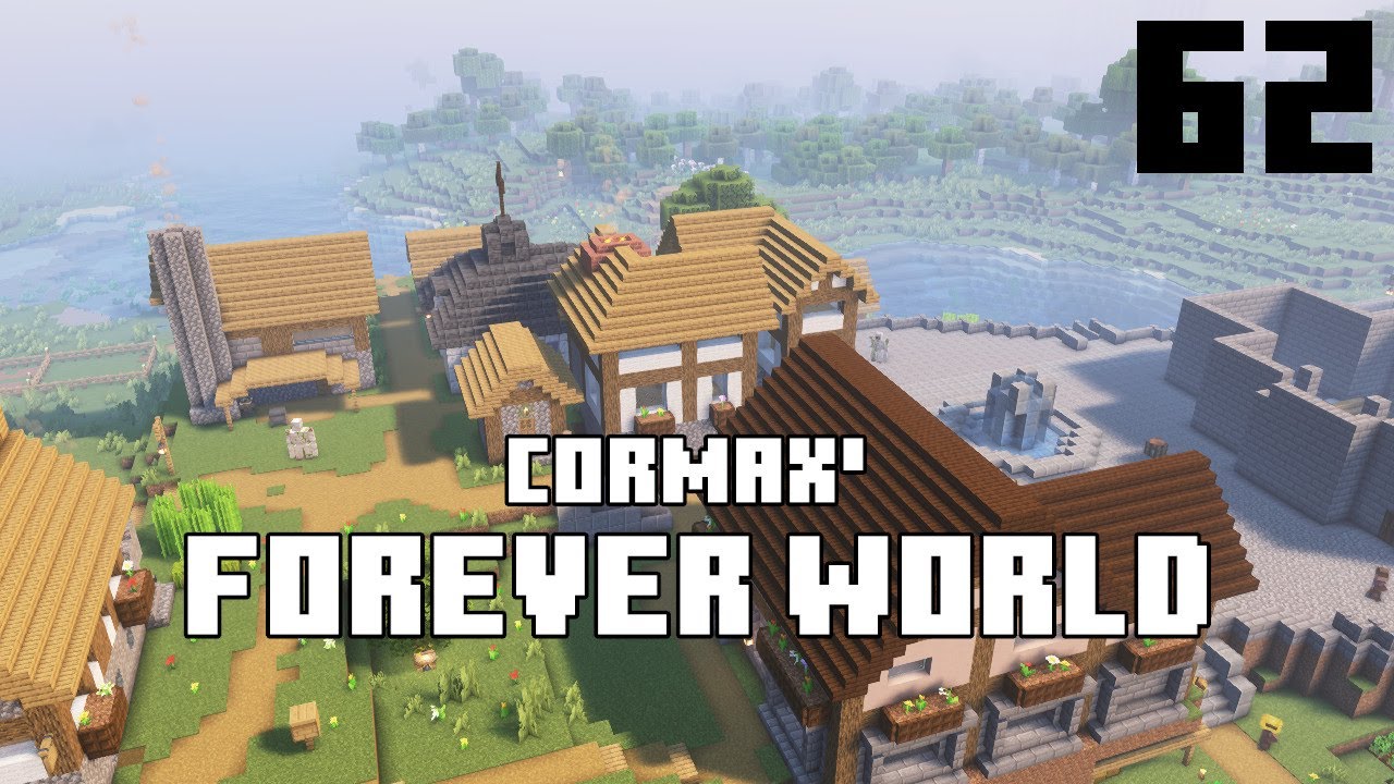 More tavern roofwork [62] Cormax' Forever World | Minecraft Gameplay
