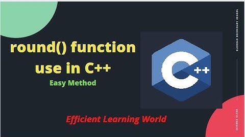 round() function in C++ | How to use round()