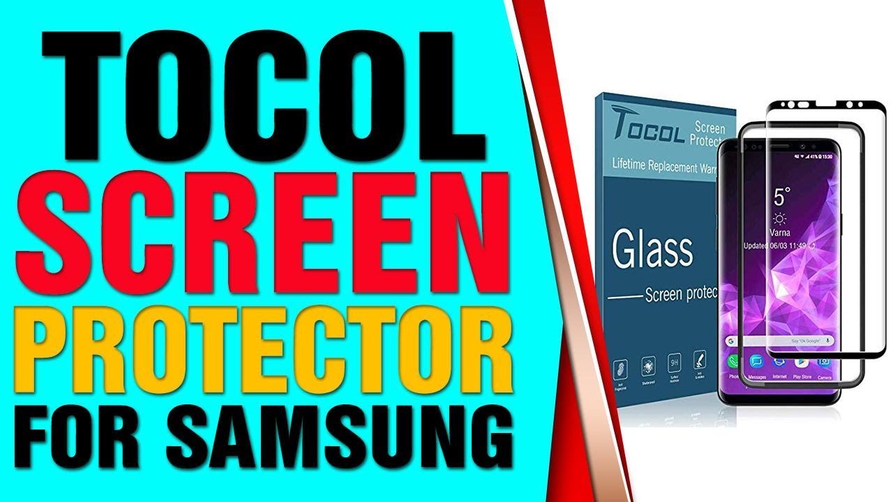 TOCOL Screen Protector for Samsung Galaxy S9 Tempered Glass HD Clear 3D