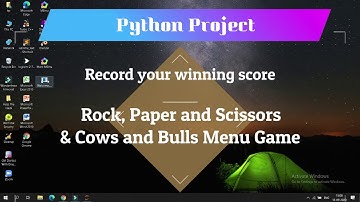Rock, paper, scissor & Cows and Bulls game || Simple Python Project P1 || ISP Solutions Official