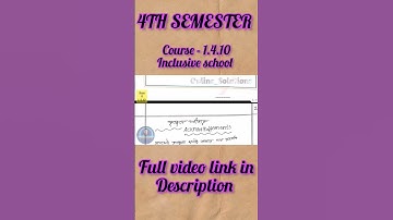 b Ed 4th semester assignment course 1.4.10 #shorts #youtubeshorts #viral