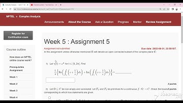 💥WEEK 5💥COMPLEX ANALYSIS ASSIGNMENT SOLUTION💥💥