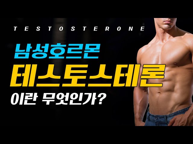 남성호르몬 테스토스테론이란 무엇인가?