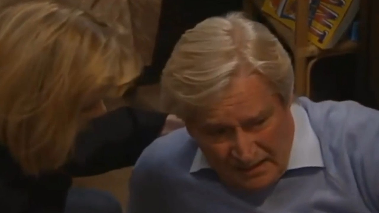 Coronation Street - Peter pushes Ken to the ground