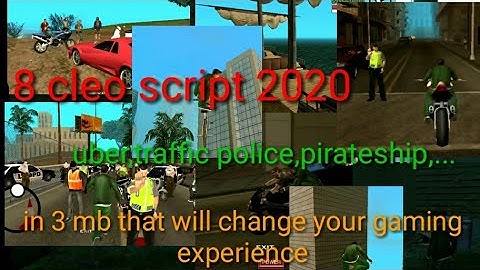 Gta sa Android 8 Cleo script in 3 mb 2020 latest script //GAMERS K