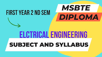 MSBTE ELCTRICAL ENGINEERING 2 ND SEM SYLLABUS/FIRST YEAR/I-SCHEME/MAHARASHTRA.