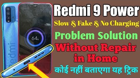 Redmi 9 Power Slow & Fake & NO Charging Problem Solve in Home Without Repair ⚡🔌🔋⚡