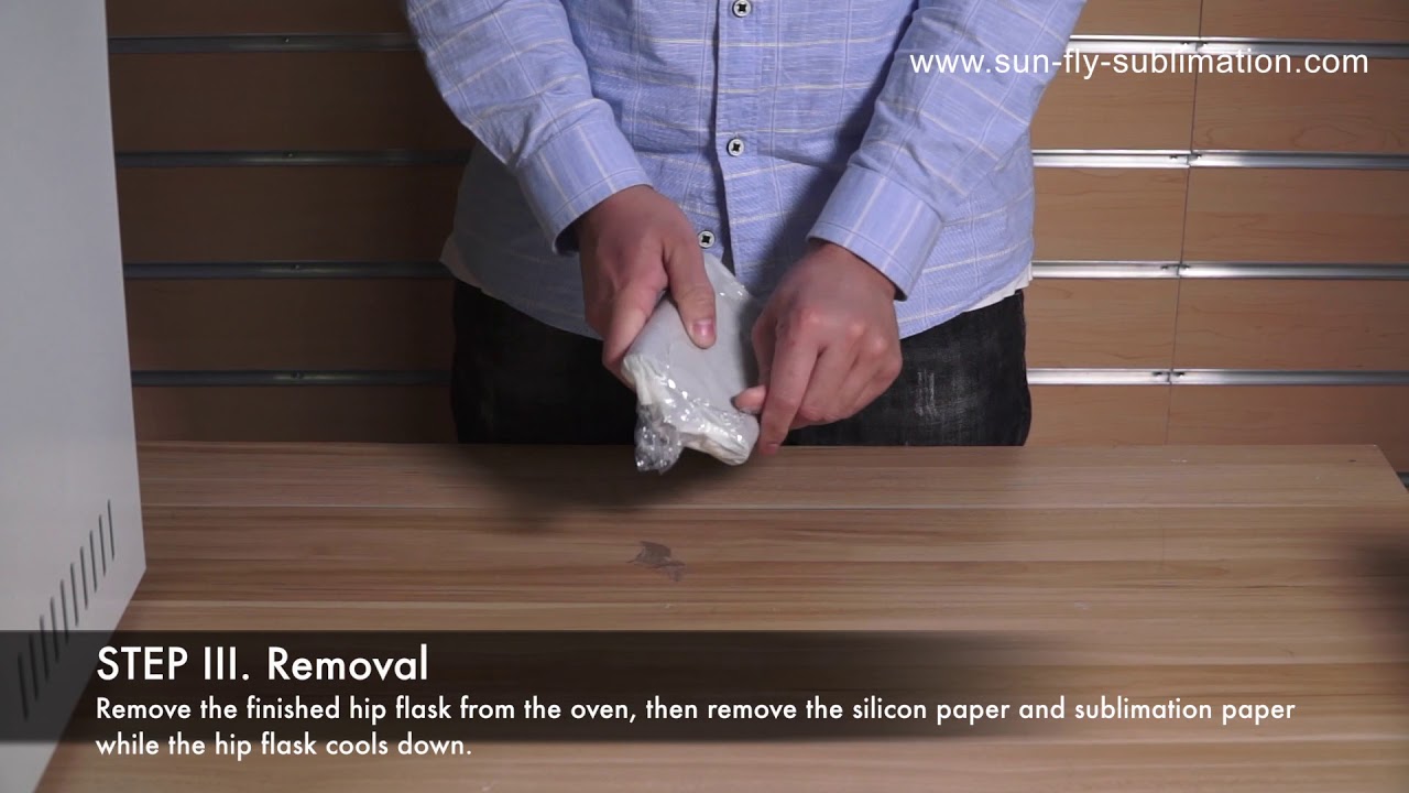 Download HSB sublimation printing video Hip flask single side ...