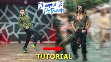 Jhoome Jo Pathaan Dance Tutorial Easy Step | SRK | Deepika Padukone | Ajay Poptron Tutorial