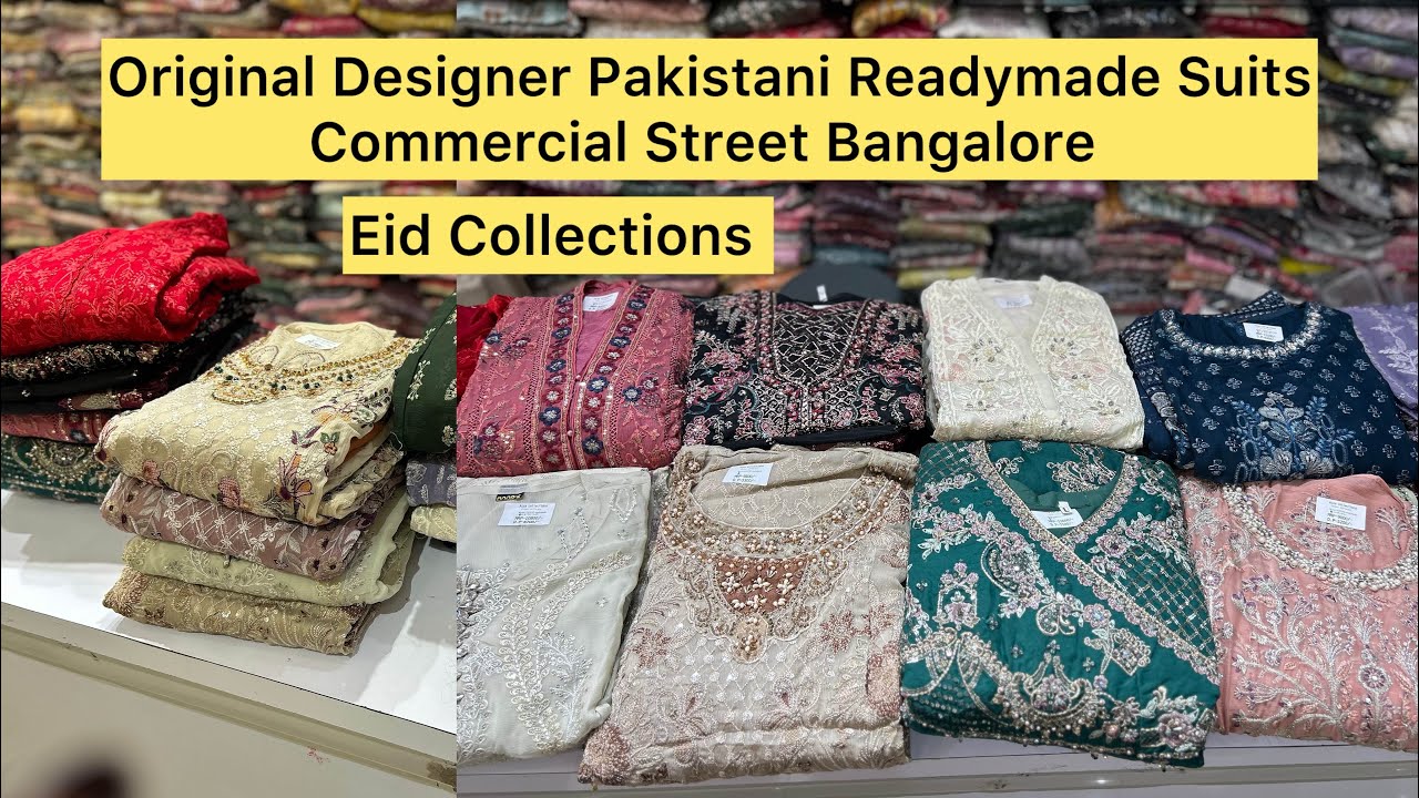 Original Designer Partywear Readymade Suits in Commercial Street Bangalore | Aiza Collections 