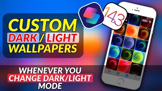 AUTOMATICALLY Change Dark and Light Mode Wallpapers on iPhone I Custom Light/Dark mode wallpapers screenshot 1