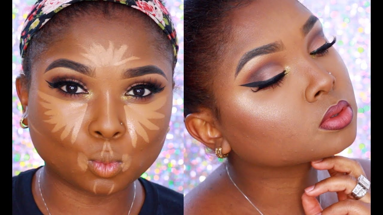 Neutral dramatic eyes with pop of gold makeup tutorial - Queenii ...