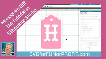Monogram Gift Tag Tutorial in Silhouette Studio