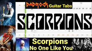 No One Like You - Scorpions - Guitar + Bass TABS Lesson Resimi