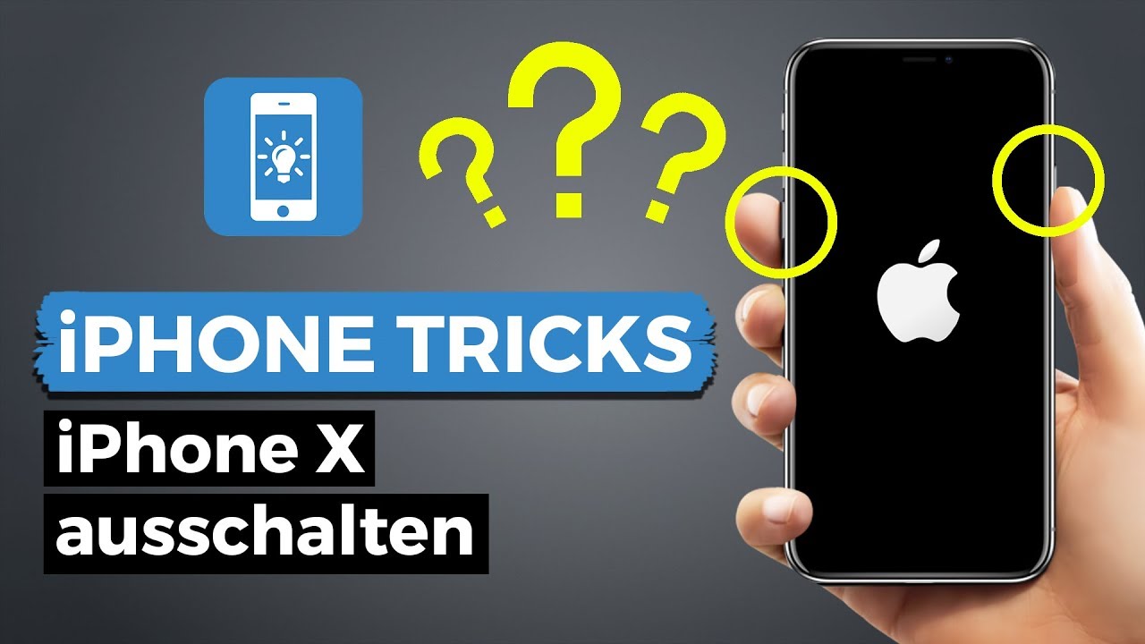 iPhone X ausschalten - wie geht das? - YouTube