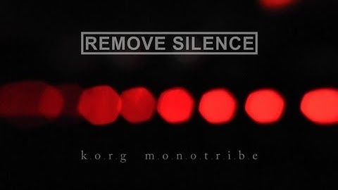 REMOVE SILENCE - Recording with Korg Monotribe