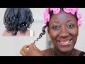 Magic Hair Rollers on thin fine 4c natural hair || Spoolies Hair curlers || Adede