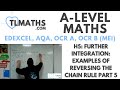 A-Level Maths: H5-10 Further Integration: Examples of Reversing the Chain Rule Part 5