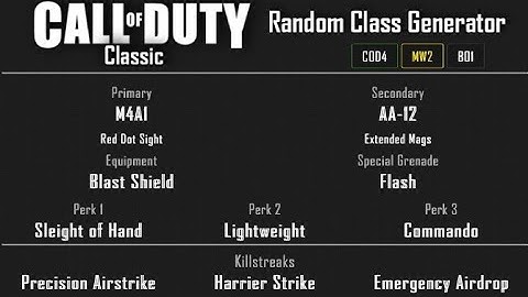 MW2 - Skidrow Ground War Team Deathmatch (29-6) Random Class Generator #109 [2020]