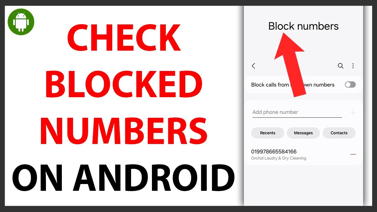 How to Check Blocked Numbers on Android [QUICK GUIDE] - YouTube
