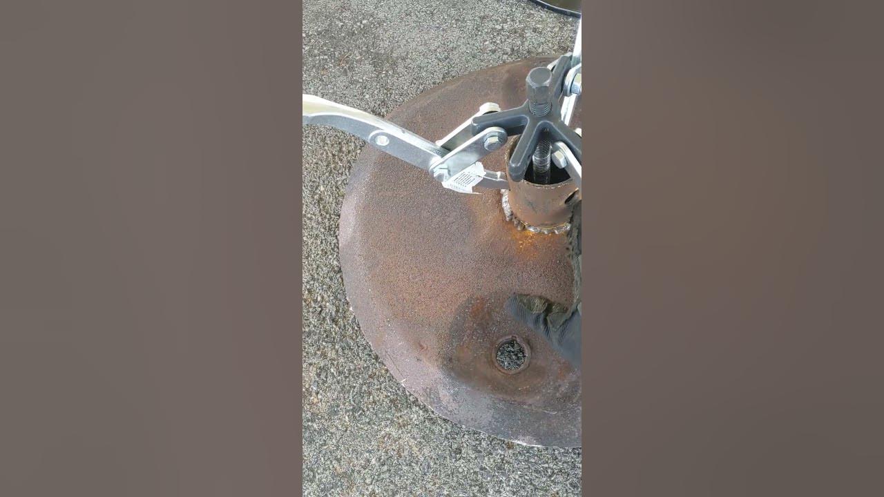removing bush hog stump jumper plate. YouTube