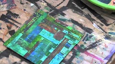 Quick Mixed Media Tutorial Using Stencils