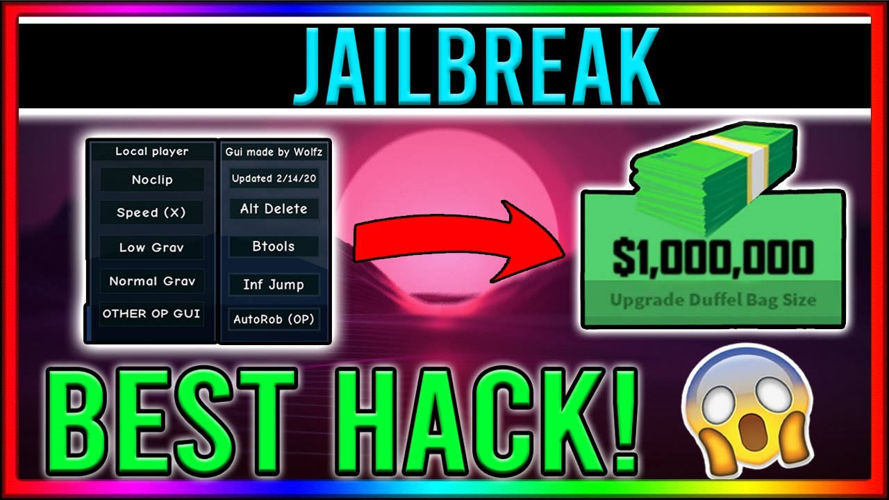 Free Roblox Hack Best Jailbreak Gui Unlimited Money Admin Commands Autofarm Working Youtube - the best hack for roblox jailbreak