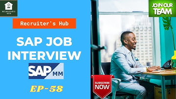SAP JOB INTERVIEW - SAP MM CONSULTANT