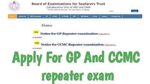 How to fill GP And CCMC repeater examination form