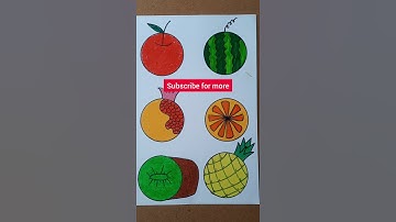How to Draw Fruits Easily / Easy step by step Drawing