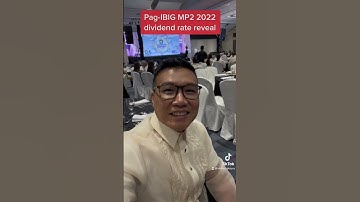 Pag-IBIG MP2 2022 dividend reveal #usapangpera #financialguro