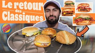 JE TESTE TOUTES LES NOUVEAUTÉS BURGER KING (Retour des classiques : Bacon lover, Tendercrisp...)