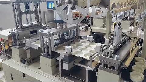 auto type plastic paper coffee cup lid forming machine