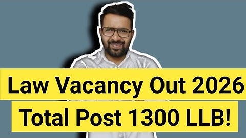 Total Post 1300 LLB, Law Vacancy Out 2025 || Experience Count Hoga! Civil Judge Exam Mai! 