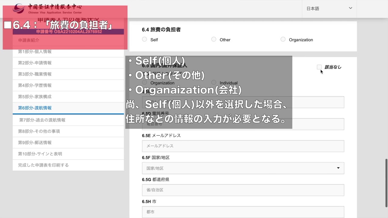 【解説】中国ビザ・オンライン申請/入力例【後編】