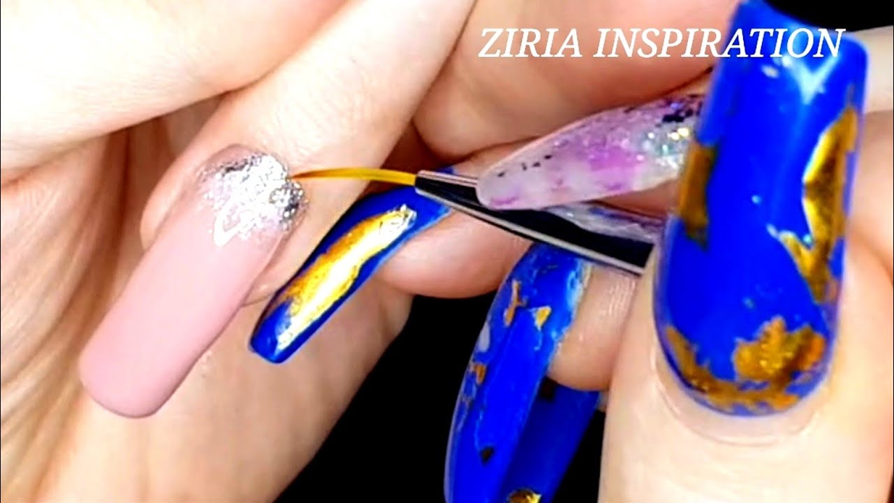 الدرس 29: طريقة #تزيين_الظفر🤔 بطريقة سهلة 🥰🥰والنتيجة واو 🤩💖 NAIL ART🥰💅