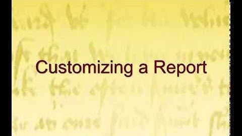 Customizing HTML Reports in GenoPro