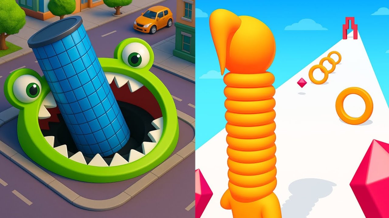 🕳️🦒 Hole.io X Long Neck Run – Stretch Long & Swallow It All! 😱🔥