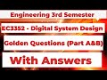EC3352|Digital System Design|Important Questions|With Answers|2024|Engineering king|