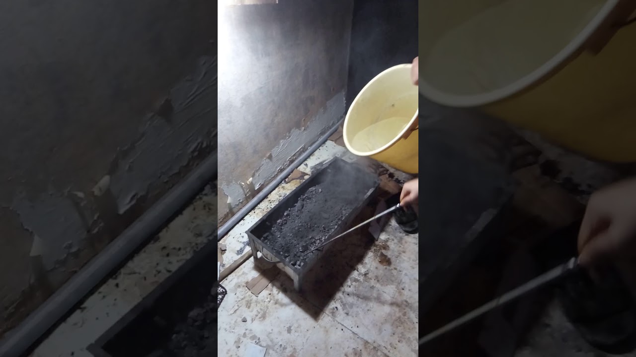 ICE WATER ON BURNING COAL EXPERIMENT!!