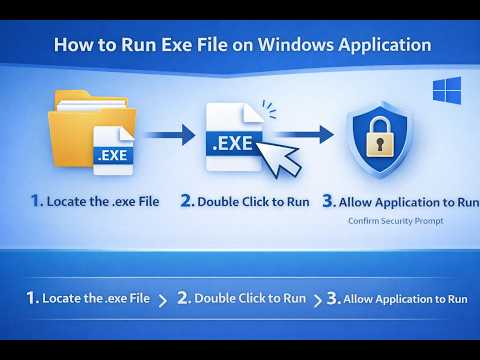 How to Run Exe file on windows application Step by Step explain