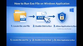 How to Run Exe file on windows application Step by Step explain