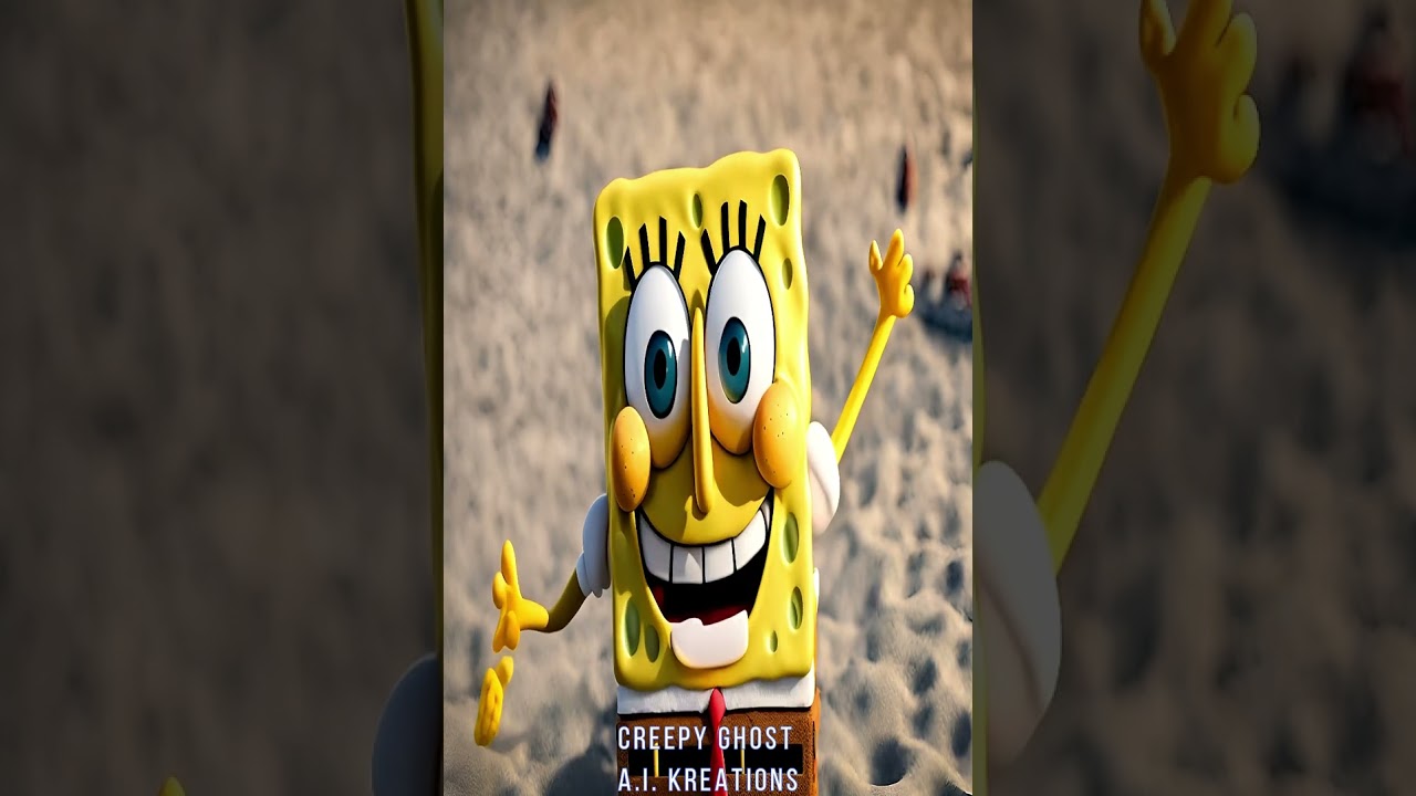 SpongeBob Squarepants Cel-Shaded Cartoon A.I. Video 