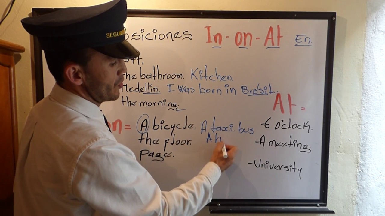 42. PREPOSICIONES IN- ON- AT EN INGLES.